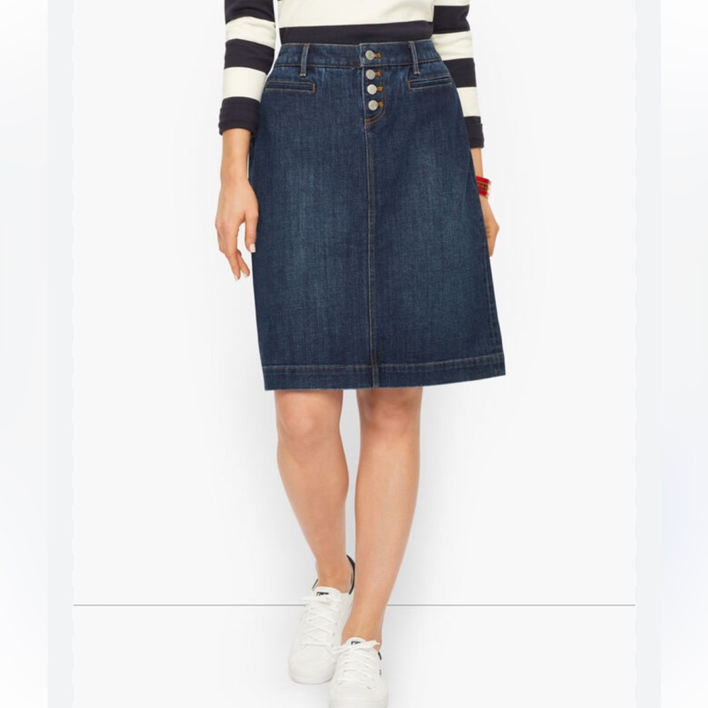 Talbots Denim A-Line Skirt